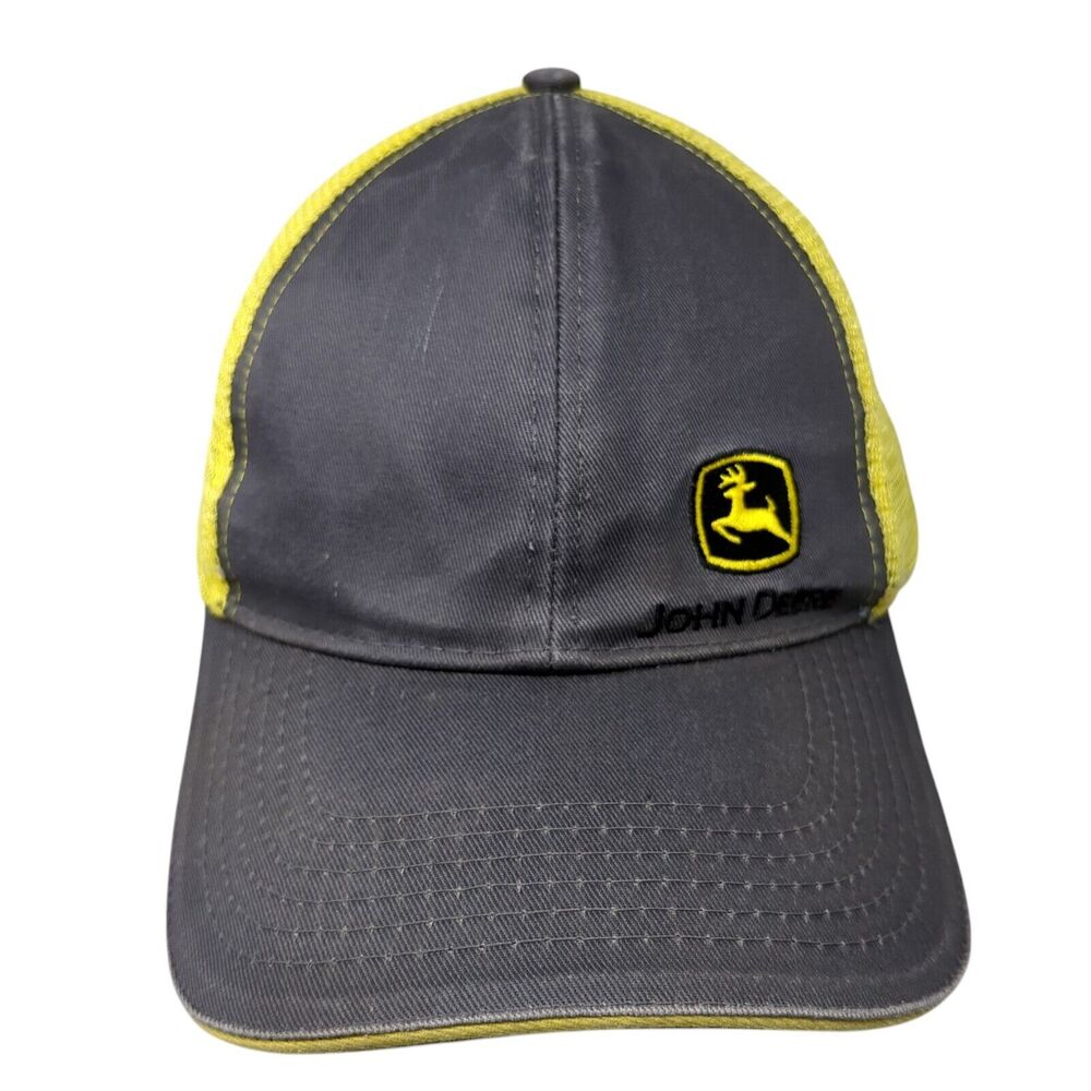 John Deere Snapback Trucker Hat Multicolor OS Adjustable Embroidered Mesh Back